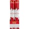 2-Pack 30cm Valentine Party Confetti Streamers &ndash; Red &amp; Pink Crepe Paper for Tossing &amp; Decor
