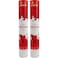 2-Pack 30cm Valentine Party Confetti Streamers &ndash; Red &amp; Pink Crepe Paper for Tossing &amp; Decor