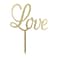 Love Cake Topper 10x12.5cm &ndash; Romantic 'Love' Dessert Decoration for Valentine&rsquo;s, Weddings &amp; Anniversaries
