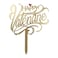 Valentine Cake Topper 10x12.5cm &ndash; Festive 'Valentine&rsquo;s Day' Dessert Decoration for Cakes &amp; Cupcakes