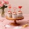 12-Pack Heart Shape Cupcake Toppers &ndash; Romantic Red &amp; Pink Picks for Valentine&rsquo;s, Weddings &amp; Parties