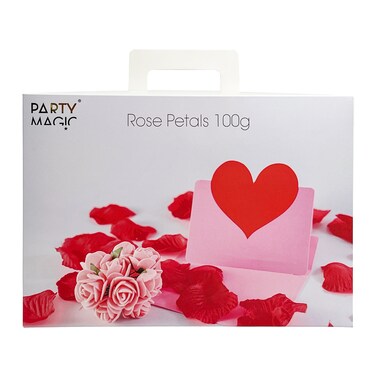 100g Red Rose Petals &ndash; Natural-Look Artificial Petals for Romantic Proposals, Weddings &amp; Valentine&rsquo;s Decor