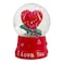 Love Water Globe 4.5x4.5x6.5cm &ndash; Romantic Snow Globe with Heart &amp; Glitter for Valentine&rsquo;s Keepsake