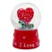 Love Water Globe 4.5x4.5x6.5cm &ndash; Romantic Snow Globe with Heart &amp; Glitter for Valentine&rsquo;s Keepsake