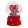 Love Water Globe 4.5x4.5x6.5cm &ndash; Romantic Snow Globe with Heart &amp; Glitter for Valentine&rsquo;s Keepsake