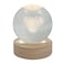 Love Crystal Ball with LED Light 7x7x10cm &ndash; Illuminated Romantic Decor for Valentine&rsquo;s, Weddings &amp; Nightstands