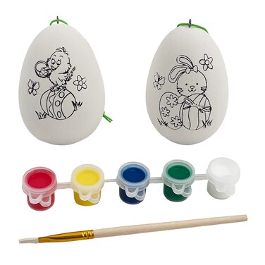 Easter Eggs Painting Set 4.8x4.8x6.8cm 2Pcs/Box
