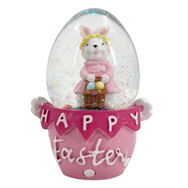 Bunny Water Globe Pink 4.5x4.5x6.5cm