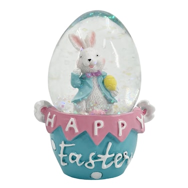 Bunny Water Globe Blue 4.5x4.5x6.5cm
