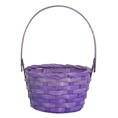 Easter Basket Purple 15x15x22cm