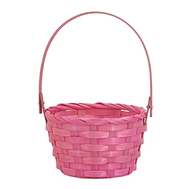 Easter Basket Pink 15x15x22cm