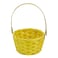 Easter Basket Yellow 15x15x22cm