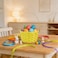 Easter Basket Yellow 15x15x22cm