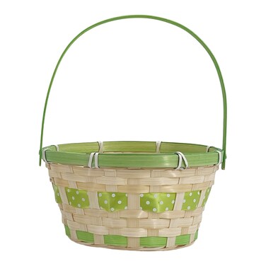 Easter Basket Green 20x20x26cm