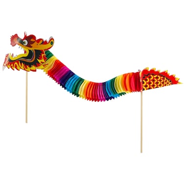 20cm Handheld Dragon Dance Puppet &ndash; Mini Chinese New Year Toy for Kids &amp; Cultural Play