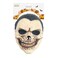 Adult Skull Latex Mask with black hair