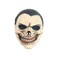 Adult Skull Latex Mask with black hair