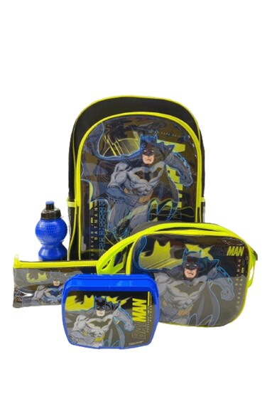 DC Batman Trolley Bag 16 inch - 5 in 1 Value Pack FKVP-02273