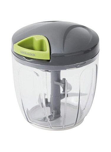 Lock &amp; Lock 5 Blades Quick Chopper, Non-Electrical, 900ml, BPA-Free, Easy Pull Tab, Includes Whisk Frame