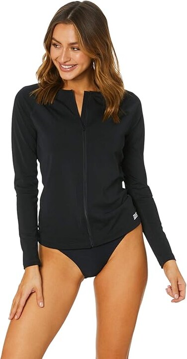 Zoggs Womens Zoggs Womens Long Sleeve One Piece Swimsuit