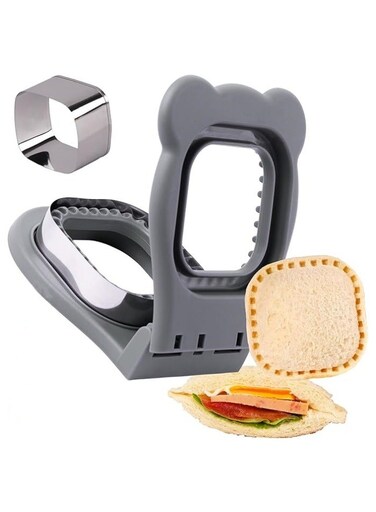 Square Sandwich Edge Sealer - One-Step Crustless Maker for PB&amp;J, Food-Grade Safe Materials