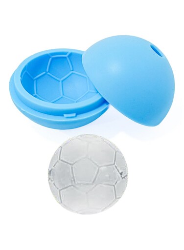 Rubber Soccer Shape Ice Mold - Blue