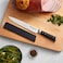 KitchenAid 20cm Slicing Knife with Blade Cover &ndash; High-Carbon Japanese Steel Carving Knife for Meat, Poultry, Ham &amp; Roasts