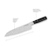 KitchenAid 18cm Santoku Knife with Blade Cover &ndash; High-Carbon Japanese Steel Kitchen Knife for Chopping, Slicing &amp; Dicing