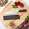 KitchenAid 18cm Santoku Knife with Blade Cover &ndash; High-Carbon Japanese Steel Kitchen Knife for Chopping, Slicing &amp; Dicing