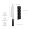 KitchenAid 20cm Chef Knife with Blade Cover &ndash; High-Carbon Japanese Steel Kitchen Knife for Chopping, Slicing, Dicing &amp; Mincing