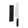 KitchenAid 20cm Chef Knife with Blade Cover &ndash; High-Carbon Japanese Steel Kitchen Knife for Chopping, Slicing, Dicing &amp; Mincing