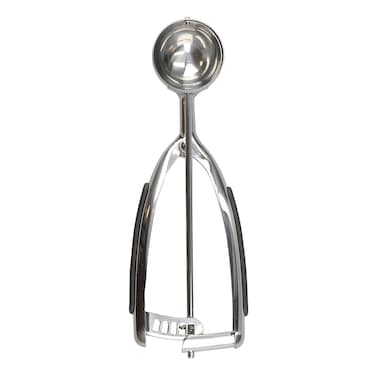 KitchenAid Ice Cream Scoop &ndash; Black, Stainless Steel Ice Cream &amp; Cookie Dough Scoop with Trigger Release