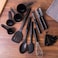 KitchenAid 15-Piece Kitchen Utensil Set &ndash; Onyx Black, Heat Resistant Cooking Tools, Nonstick Safe &amp; Dishwasher Safe Kitchen Gadgets