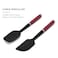 KitchenAid Silicone Spatula 2-Piece Set &ndash; Heat Resistant Spoon &amp; Scraper Spatulas for Baking, Cooking &amp; Nonstick Cookware