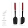 KitchenAid Silicone Spatula 2-Piece Set &ndash; Heat Resistant Spoon &amp; Scraper Spatulas for Baking, Cooking &amp; Nonstick Cookware