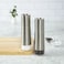 KitchenAid Salt and Pepper Grinder Set &ndash; Refillable Stainless Steel Mills with Adjustable Ceramic Grinder for Fine or Coarse Seasoning