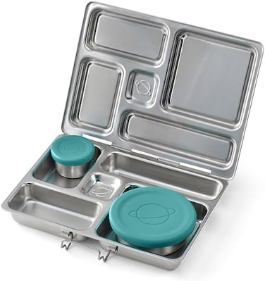 Planet Box ROVER Basic Stainless Steel Bento Lunch with 5 Compartments for Adults and Kids