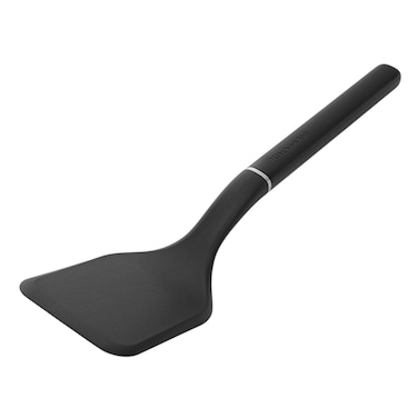 KitchenAid Solid Turner Onyx Black &ndash; Heat Resistant Non-stick Safe Nylon Turner for Eggs, Pancakes, Burgers, Fish &amp; More