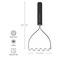 KitchenAid Potato Masher &ndash; Matte Black, Heavy Duty Kitchen Masher for Potatoes, Sweet Potatoes, Pumpkin &amp; Vegetables