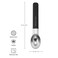 KitchenAid Ice Cream Scoop &ndash; Matte Black, Heavy Duty Scooper for Ice Cream, Gelato, Sorbet &amp; Cookie Dough
