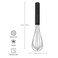 KitchenAid Utility Whisk Onyx Black &ndash; Stainless Steel Balloon Whisk for Eggs, Cream, Meringue, Batters, Sauces &amp; Baking