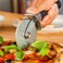 KitchenAid Pizza Wheel &ndash; Matte Black, Stainless Steel Pizza Cutter with Finger Guard, Ergonomic Handle for Thin &amp; Thick Crust Pizza