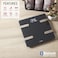 Taylor Bluetooth Smart Body Composition Scale for Body Weight, Body Fat, Water, Muscle and Bone Mass, Weight Tracking, and BMI with Smartphone App, 400 lbs - Charcoal