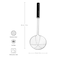 KitchenAid Wire Strainer &ndash; Matte Black, Stainless Steel Wide Wire Skimmer for Dumplings, Fritters &amp; Vegetables