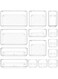 Puricon 14 Pcs Desk Drawer Organizers Trays Set Clear Plastic Storage Bins Bathroom Drawer Tray Dividers Vanity Trays Organizer for Bedroom Dresser Makeup Kitchen Utensil Office