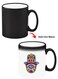 Color Changing Heat Sensitive Ceramic Mug, Image Revealed When HOT Liquid is Added! Hand Mandala