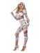 Botched Surgery Female Costume, White, Padded Top &amp; Trousers