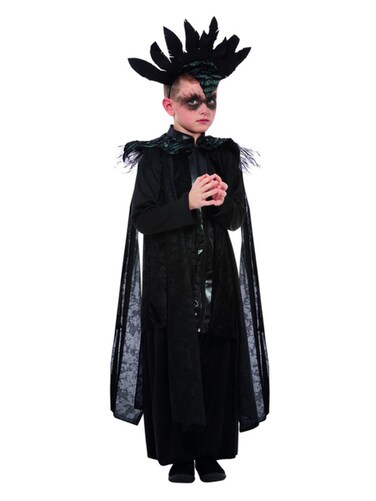 Deluxe Raven Prince Costume, Black,
Top, Trousers &amp; Headband