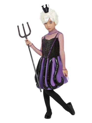 Girls Evil Sea Witch Costume