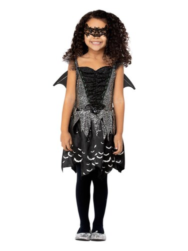 Dark Bat Fairy Costume Dress, Wings &amp; Eyemask